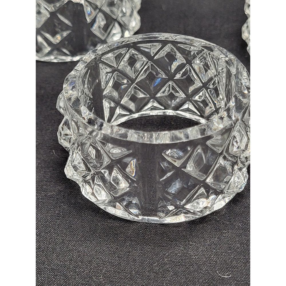 Italian Crystal Napkin Rings - Picture 3 of 7